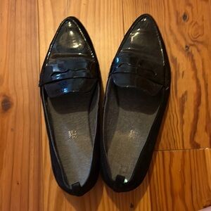 Black Patent Leather Loafers